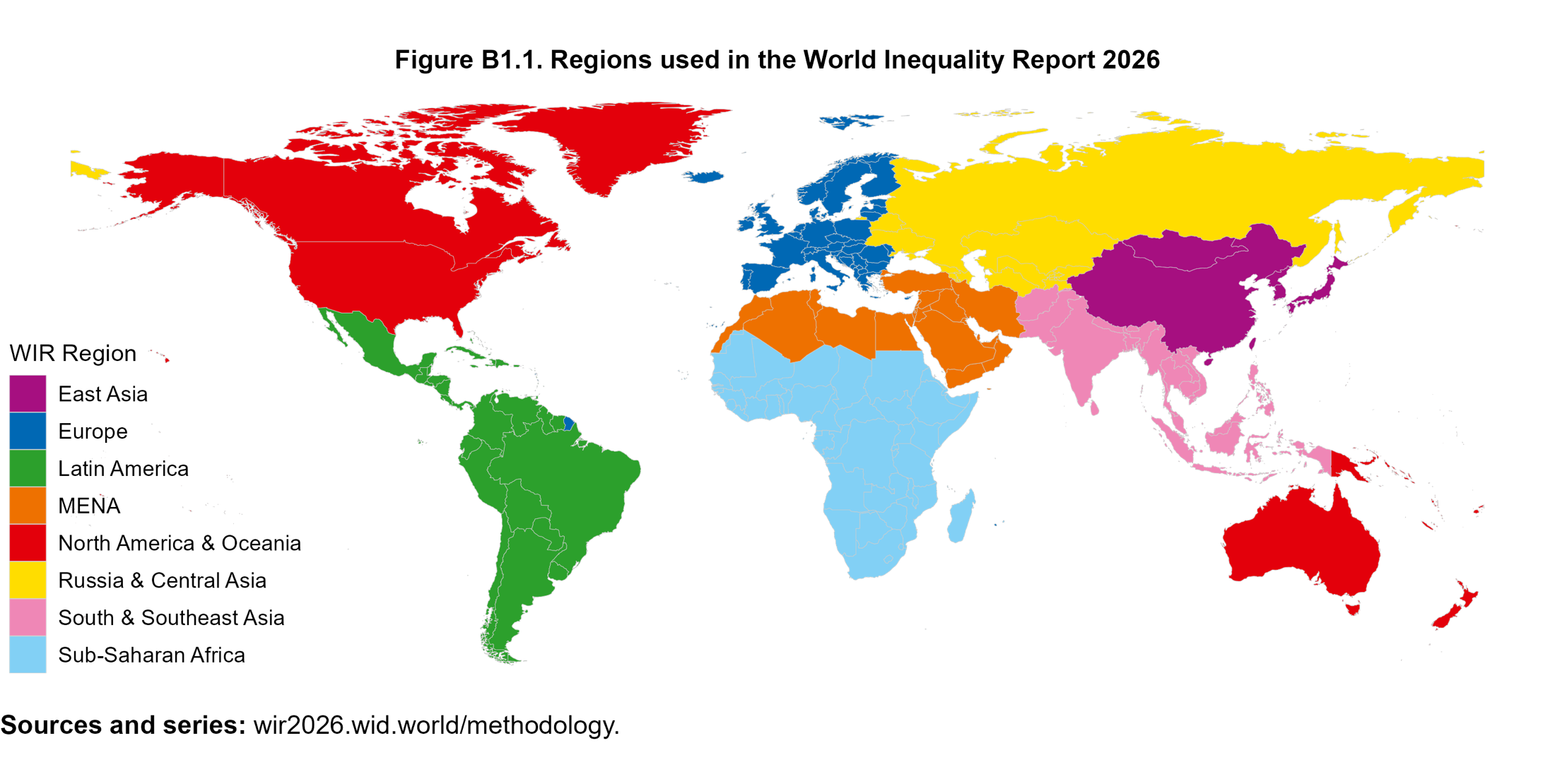 Figure B1.1. Regions used in the WIR 2026